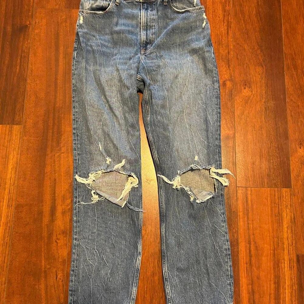 Abercrombie & Fitch Women's distressed jeans Curve Love 90s High Rise